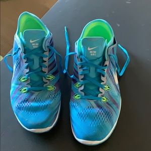 Blue nike free TR FIT 5
